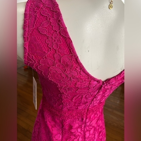 NANETTE Lepore Lace Midi Passion Pink Dress Size 2 - Picture 6 of 16